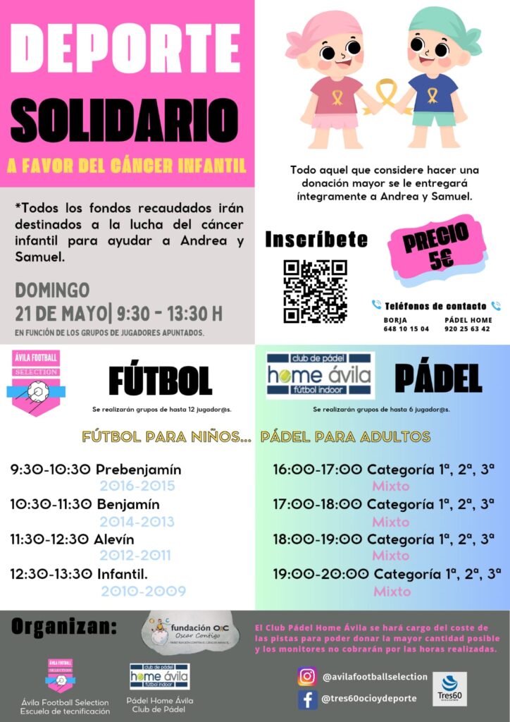 Deporte solidario a favor de la lucha contra el cáncer infantil